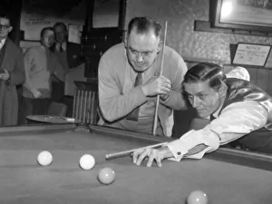 Men playing snooker at Aston Social Club Birmingham, Circa 1957 Men playing snooker at Aston Social Club Birmingham, Circa 1957