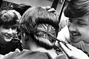 Men's hairstyles - hairdressing salons - barber Circa 1977 Men's hairstyles - hairdressing salons - barber Circa 1977