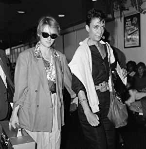 Images Dated 14th July 1984: Meryl Streep (wearing sunglasses) pictured departing from Heathrow to New York