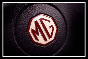 MG MGF December 1999 Steering whell boss MG logo badge MG MGF December 1999 Steering whell boss MG logo badge