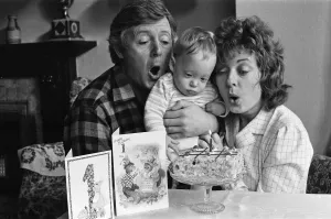 Michael Aspel and his wife Lizzie Power celebrate their son's 1st birthday Michael Aspel and his wife Lizzie Power celebrate their son's 1st birthday
