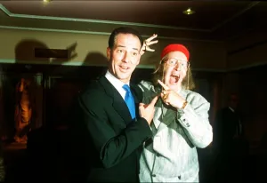 Michael Barrymore TV Presenter with racing correspondent John McCririck Michael Barrymore TV Presenter with racing correspondent John McCririck
