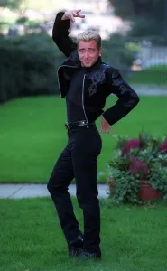 Michael Flatley Irish Dancer poses in London October 1997 Michael Flatley Irish Dancer poses in London October 1997