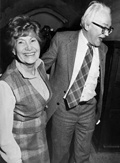 Images Dated 10th November 1980: Michael Foot and Jill Craigie celebrate his election as labour party leader - November