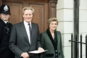 Images Dated 14th November 1990: Michael Heseltine launches his Conservative party leadership challenge alongside his wife