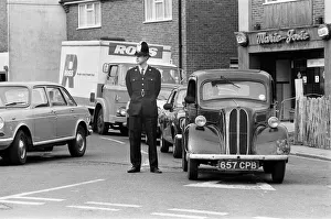 Michael Heseltine, Member of Parliament for Tavistock, on a tour of Basingstoke Michael Heseltine, Member of Parliament for Tavistock, on a tour of Basingstoke