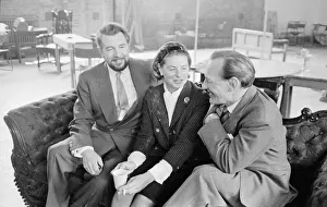 Michael Redgrave, Ingrid Bergman, Trevor Howard - Four Stars for BBC - TV play May Michael Redgrave, Ingrid Bergman, Trevor Howard - Four Stars for BBC - TV play May