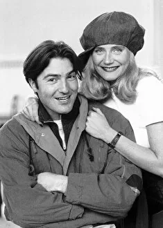 Images Dated 2nd May 1991: Michelle Collins Actress With Actor Nick Berry At The Rehearsals Of The TV Programme