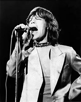 Mick Jagger, lead singer with The Rolling Stones, performing on The Rolling Stones Mick Jagger, lead singer with The Rolling Stones, performing on The Rolling Stones