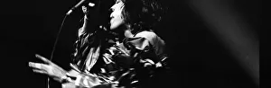 Mick Jagger performing on stage during a Rolling Stones concert at at New Bingley Hall Mick Jagger performing on stage during a Rolling Stones concert at at New Bingley Hall