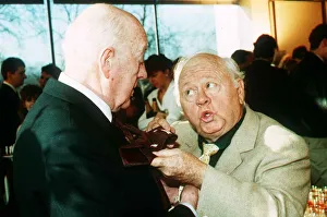 MIckey Rooney Actor with Alec Guinness at the Laurence Olivier Awards January 1989 MIckey Rooney Actor with Alec Guinness at the Laurence Olivier Awards January 1989