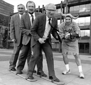 Three Middlesbrough councillors donned red noses and put their best foot forward to Three Middlesbrough councillors donned red noses and put their best foot forward to