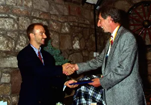 Midge Ure receiving Rotary Club award August 1986 Midge Ure receiving Rotary Club award August 1986
