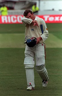 Mike Atherton England Cricket Player Captain Batsman walks back to the changing rooms Mike Atherton England Cricket Player Captain Batsman walks back to the changing rooms
