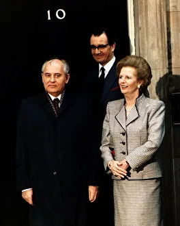 Mikhail Gorbachev President of the Soviet Union with British Prime Minister Margaret Mikhail Gorbachev President of the Soviet Union with British Prime Minister Margaret