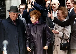Mikhail and Raisa Gorbachev visit England 1989 Mikhail and Raisa Gorbachev visit England 1989