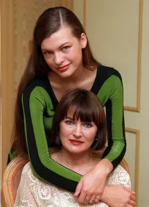 Mila Jovovich with her mother Galena August 1991 Mila Jovovich with her mother Galena August 1991