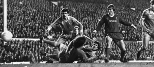 Milk Cup Semi Final Second Leg match at Anfield. Liverpool 1 v Manchester City 1 Milk Cup Semi Final Second Leg match at Anfield. Liverpool 1 v Manchester City 1