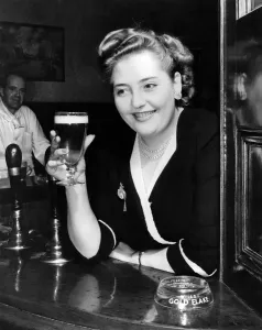 00001 Prints: Vintage Print of Violet Wittey, Rose and Crown Barmaid