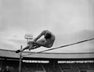 00001 Prints: Pole Vault Print, British Games at White City 1950