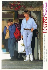 00002 Prints: Print of Diana, Princess of Wales with Prince William in Lech, Austria