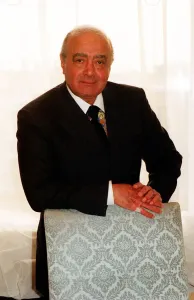 00002 Prints: Mohamed Al Fayed Print in Harrods Office, February 1998