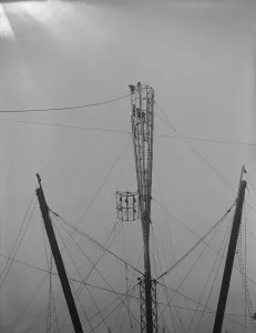 00002 Prints: South Bank Print, 1951: Work in Progress on the Skylon Feature