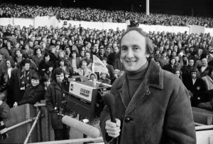 00003 Prints: Barry Davies at White Hart Lane League Cup Print