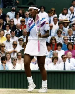 00003 Prints: Zena Garrison Print - USA Tennis Player Losing to Martina Navratilova