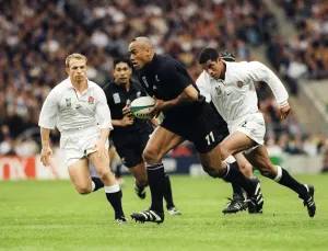 England v New Zealand Rugby Print, 1999