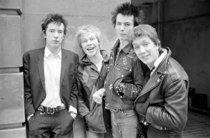 00005 Prints: Print of the Sex Pistols punk rock band in London, circa May 1977