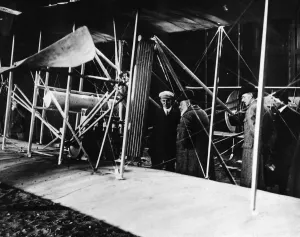 00007 Prints: King Edward VII meets Wilbur Wright at Le Mans in 1909 Print