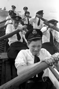 00011 Prints: London Nautical School Boys Rowing Print