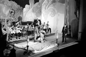 00013 Prints: Print of Jack Jackson and his band performing on stage in the UK circa 1938
