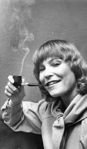 00016 Prints: Jan Pratt Smoking a Pipe Print