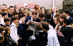00019 Prints: Bearsden Academy Pupils Read Print of Bogus Brandon Lee