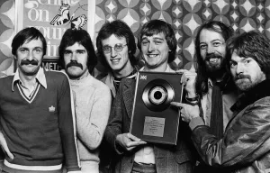 00026 Prints: Lindisfarne Members Present Silver Disc Print