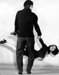 00027 Prints: Print of a couple performing the Apache dance, October 1954