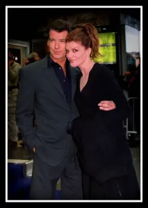 00029 Prints: Print of Pierce Brosnan and Rene Russo at The Thomas Crown Affair premiere