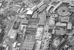 Prints of Coventry city centre- Aerial 9th May 1973 Coventry Prints: Coventry City Centre Aerial Print 1973