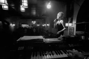 00033 Prints: Print of Danny La Rue at the Black Cap pub in Camden Town