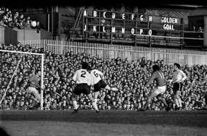 00033 Prints: Derby v. Nottingham Forest Print: A 1969 Football Match Photo