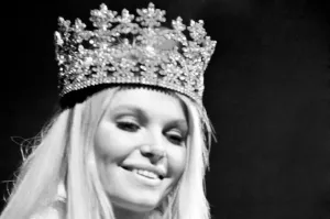 00034 Prints: Austrian Miss World Celebrates Print