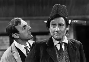 00035 Prints: Black and white photograph print of Spike Milligan at rehearsals