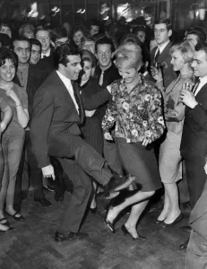 00036 Prints: Print of Frankie Vaughan at a London Twist club, January 1962