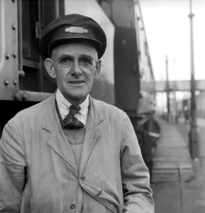 00037 Prints: Print of a Steam Locomotive Driver