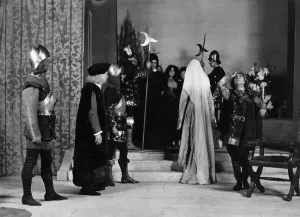 00044 Prints: Print of a scene from the play Monna Vanna at Court Theatre, 1911
