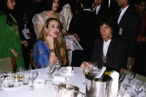 00046 Prints: Mick Jagger with Wife Jerry Hall Gala Night Print (00046)