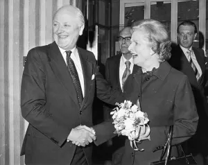 00047 Prints: Margaret Thatcher at the Three Tuns Hotel Print