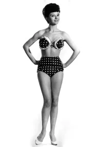 00048 Prints: Meriel Weston modelling a bikini in a 1961 print